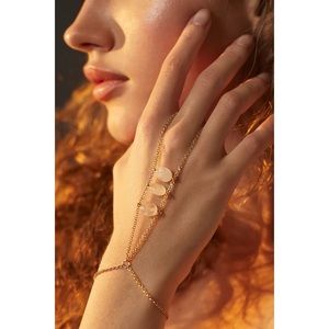 Anthropologie Semi-Precious Stone Hand Chain